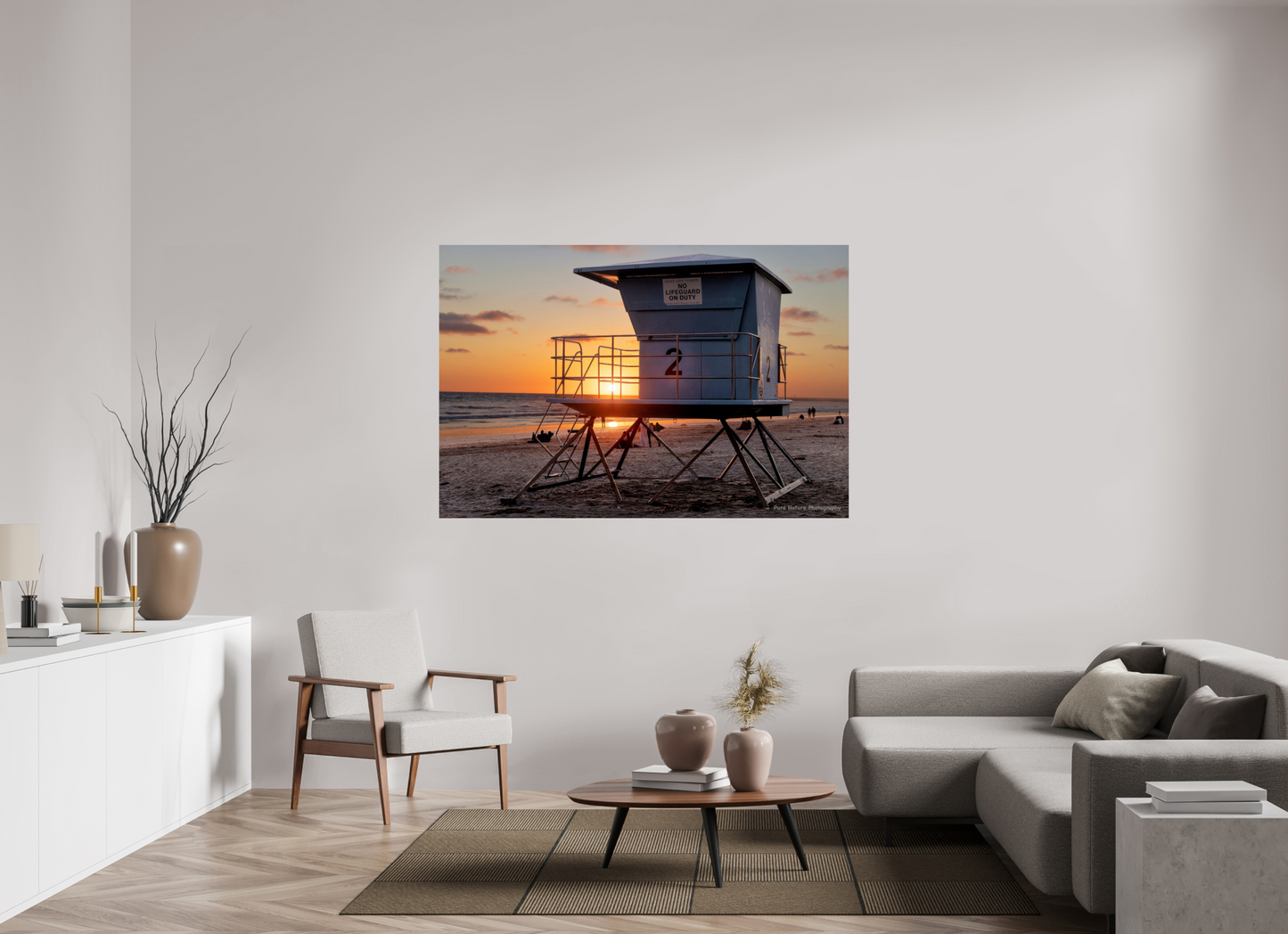 66 x 44″, Photo Print On Fuji Crystal DP II Life Guard Tower 1
