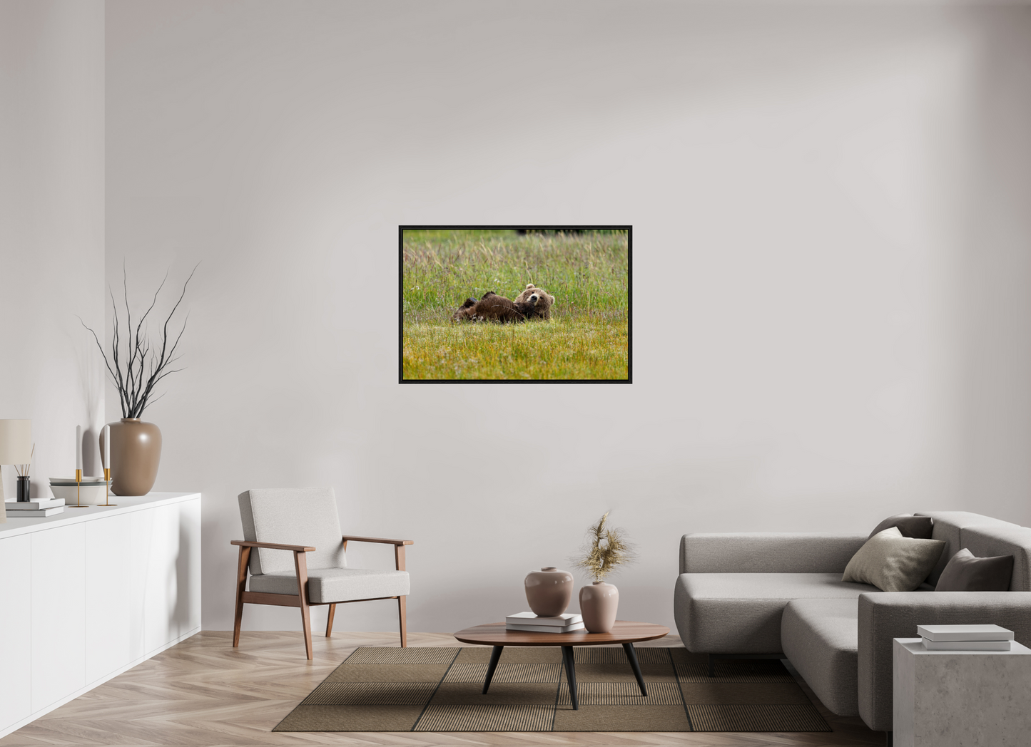 Brown bear Laying down