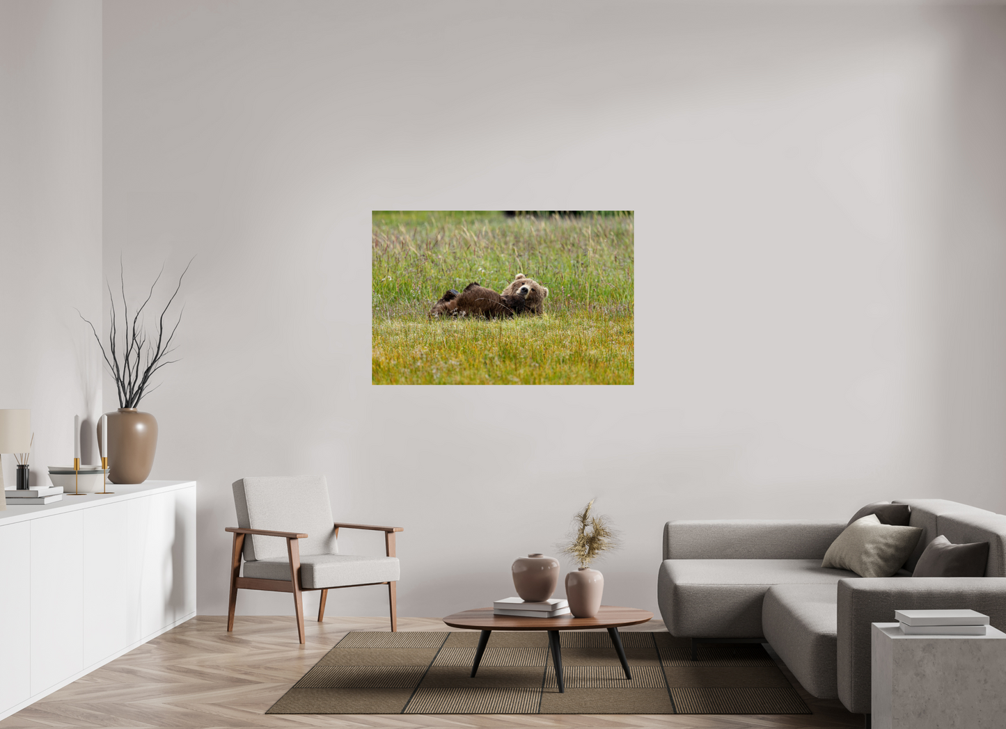 Brown bear Laying down