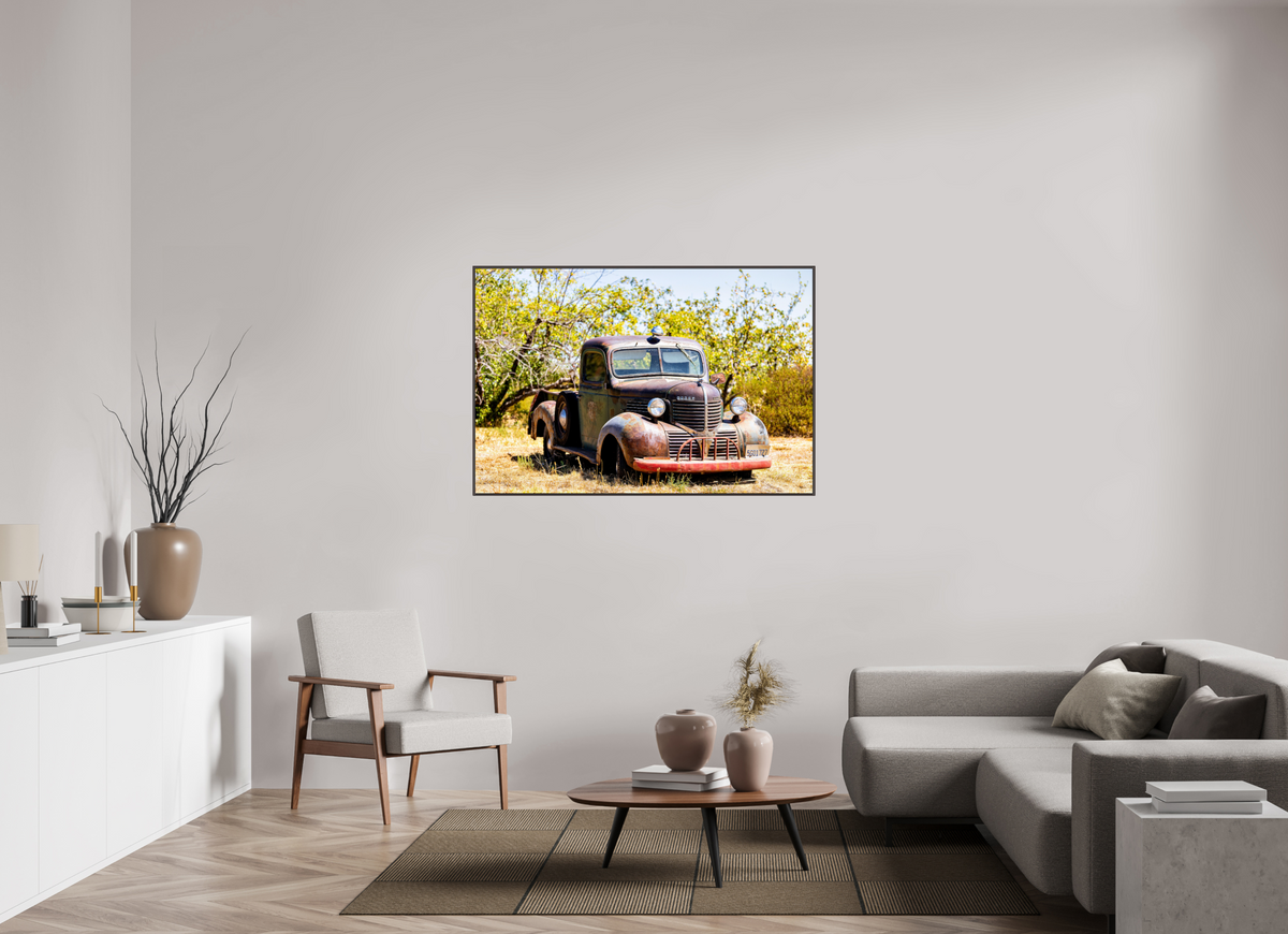 54 x 36″, Photo Print on Aluminum Backing Dodge Truck
