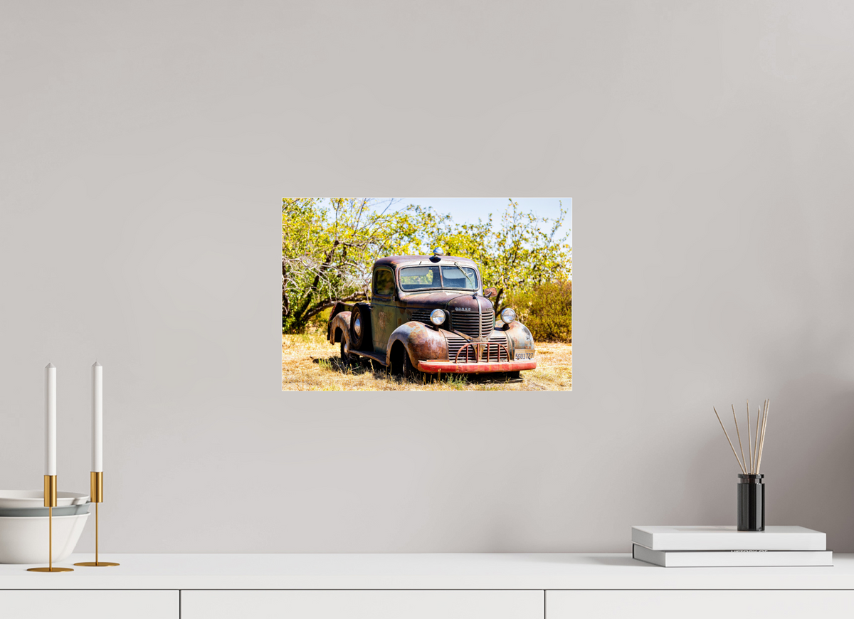 15 x 10″, Photo Print Under Acrylic Glass Dodge Truck