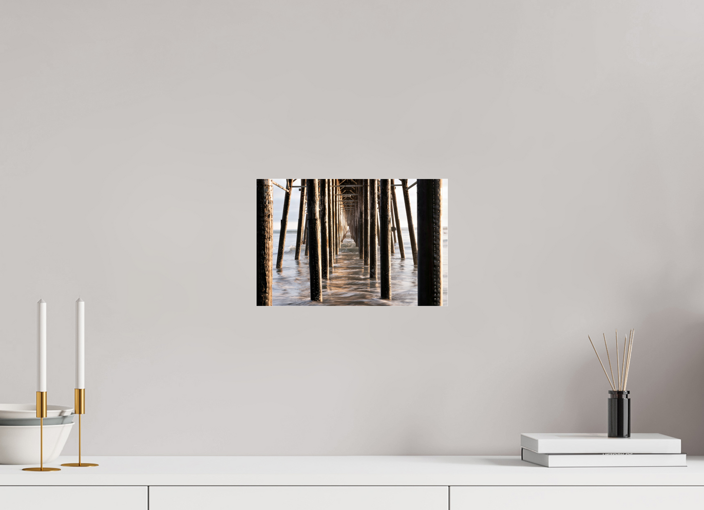 12 x 8″, Photo Print Under Acrylic Glass Oceanside Pier 2