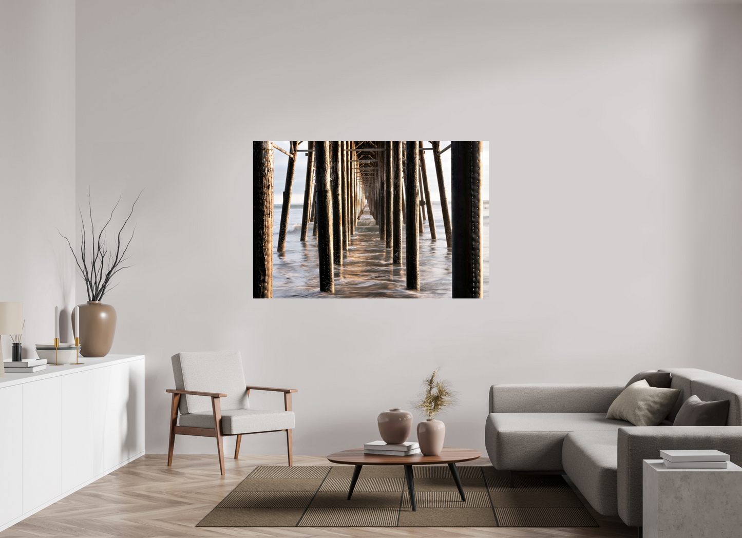 66 x 44″, Photo Print On Fuji Crystal DP II Oceanside Pier 2