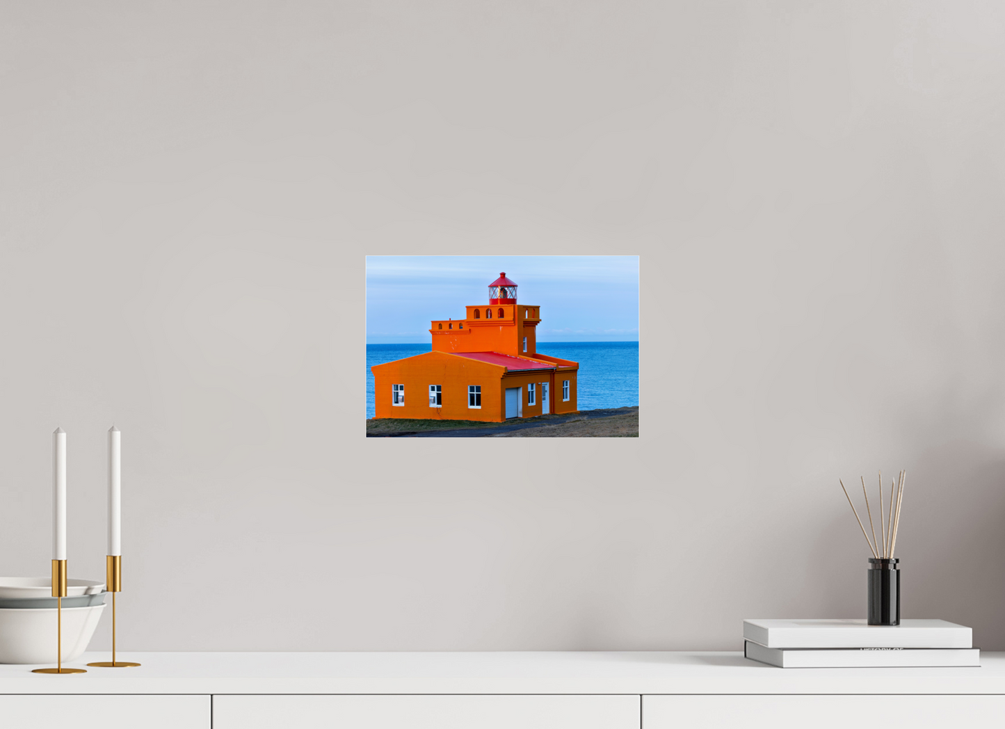 12 x 8″, Photo Print Under Acrylic Glass Iceland Light House
