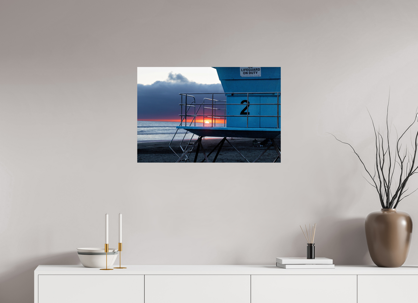 30 x 20″, Photo Print On Fuji Crystal DP II Life Guard Tower 2