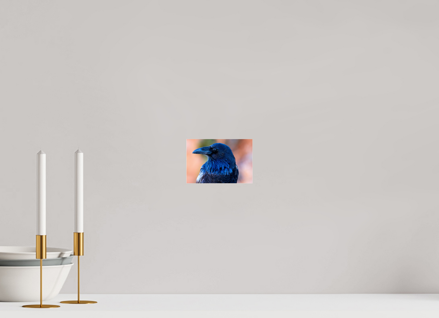 6 x 4″, Photo Print Under Acrylic Glass Raven