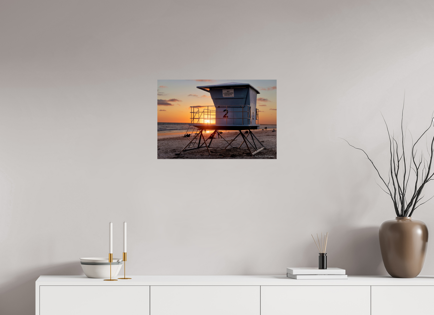 24 x 16″, Photo Print On Fuji Crystal DP II Life Guard Tower 1