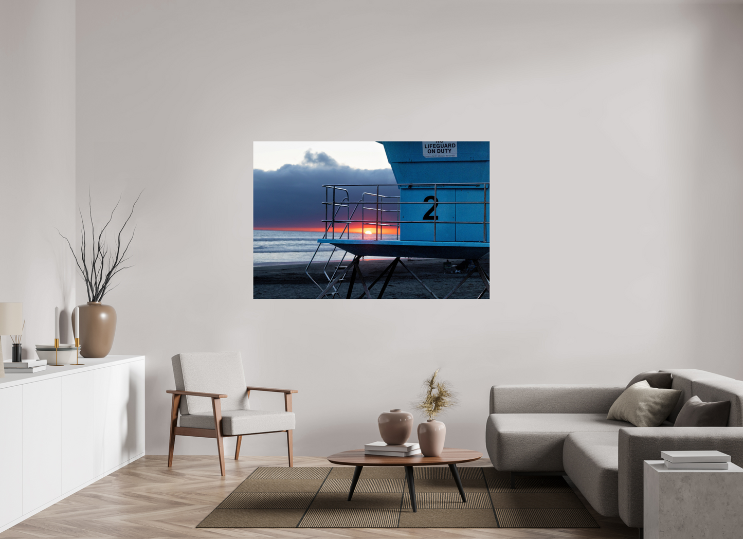 66 x 44″, Photo Print On Fuji Crystal DP II Life Guard Tower 2