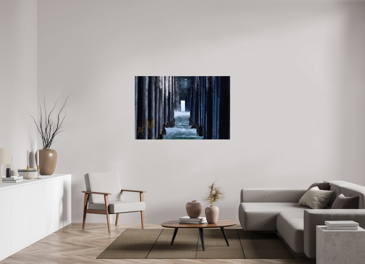 54 x 36″, Photo Print Under Acrylic Glass Oceanside Pier 1