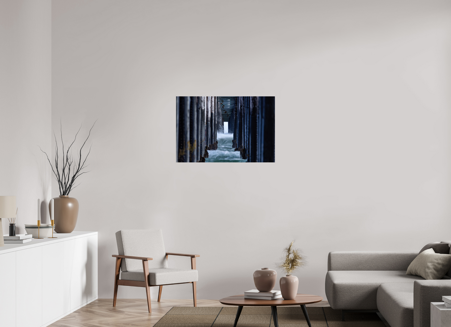 36 x 24″, Photo Print Under Acrylic Glass Oceanside Pier 1