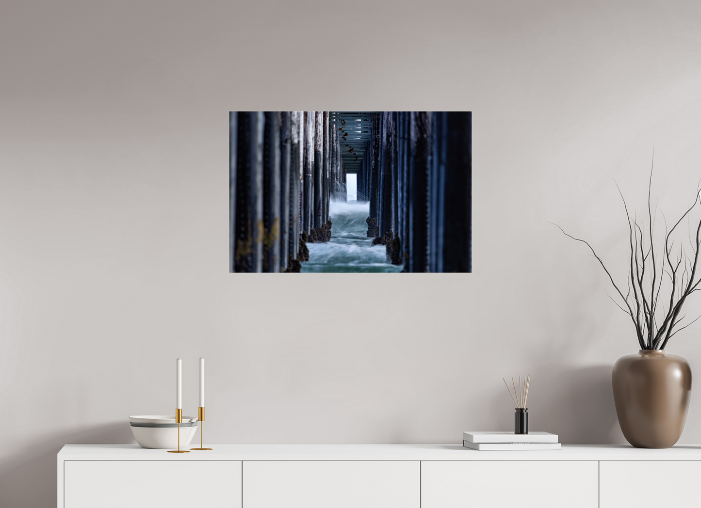 30 x 20″, Photo Print Under Acrylic Glass Oceanside Pier 1