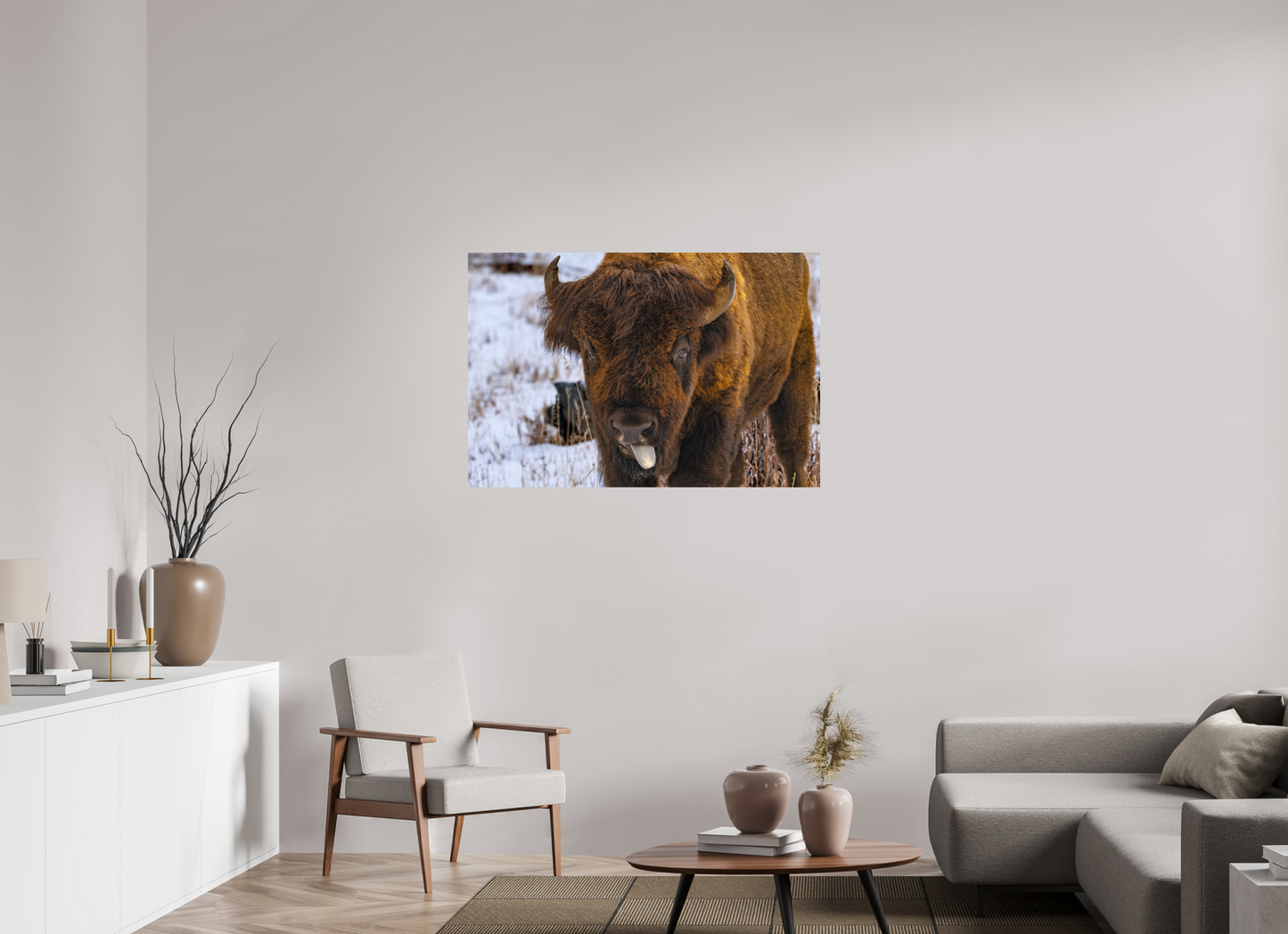 45 x 30″, Photo Print On Fuji Crystal DP II Bison Tongue
