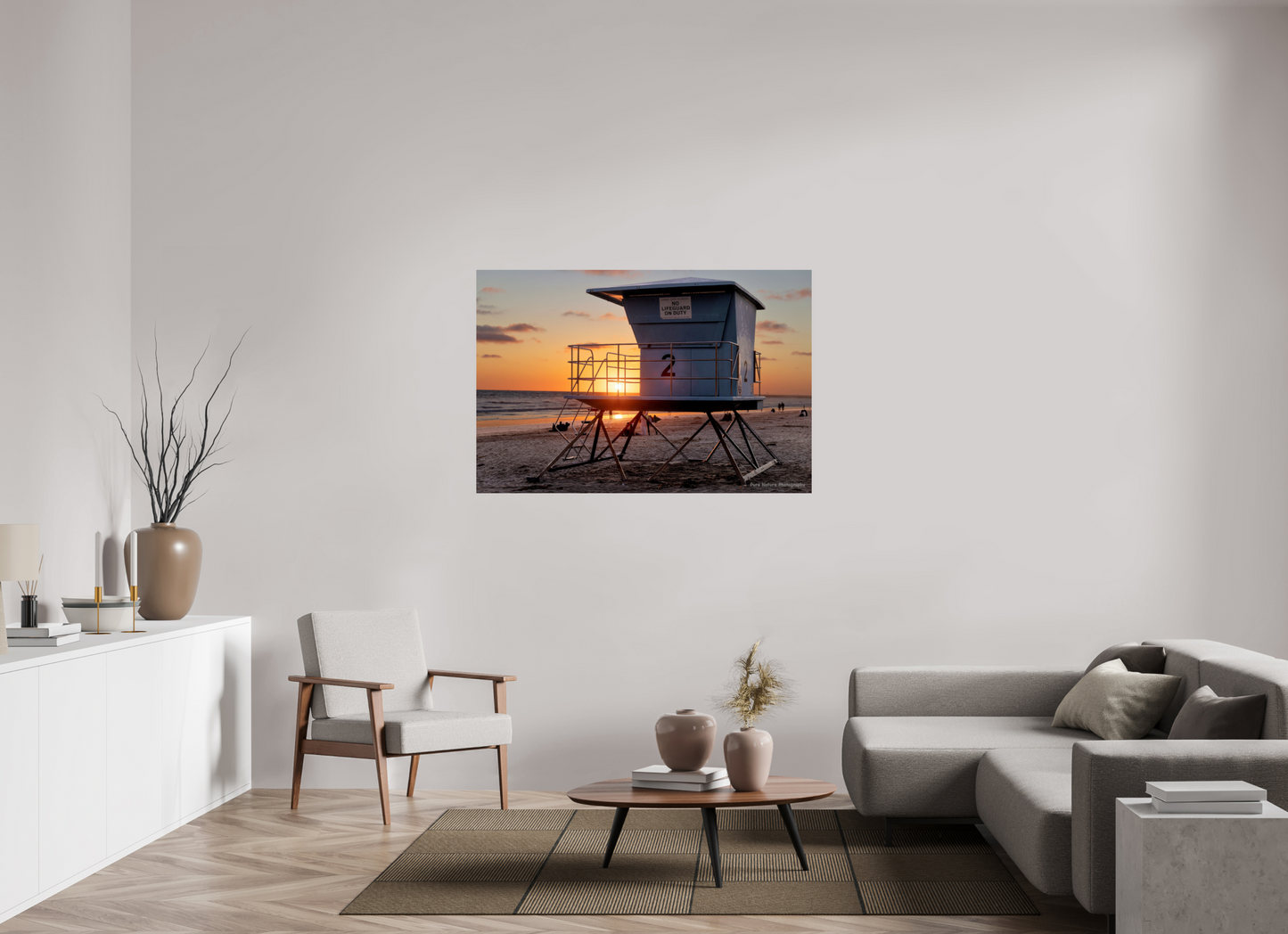54 x 36″, Photo Print On Fuji Crystal DP II Life Guard Tower 1