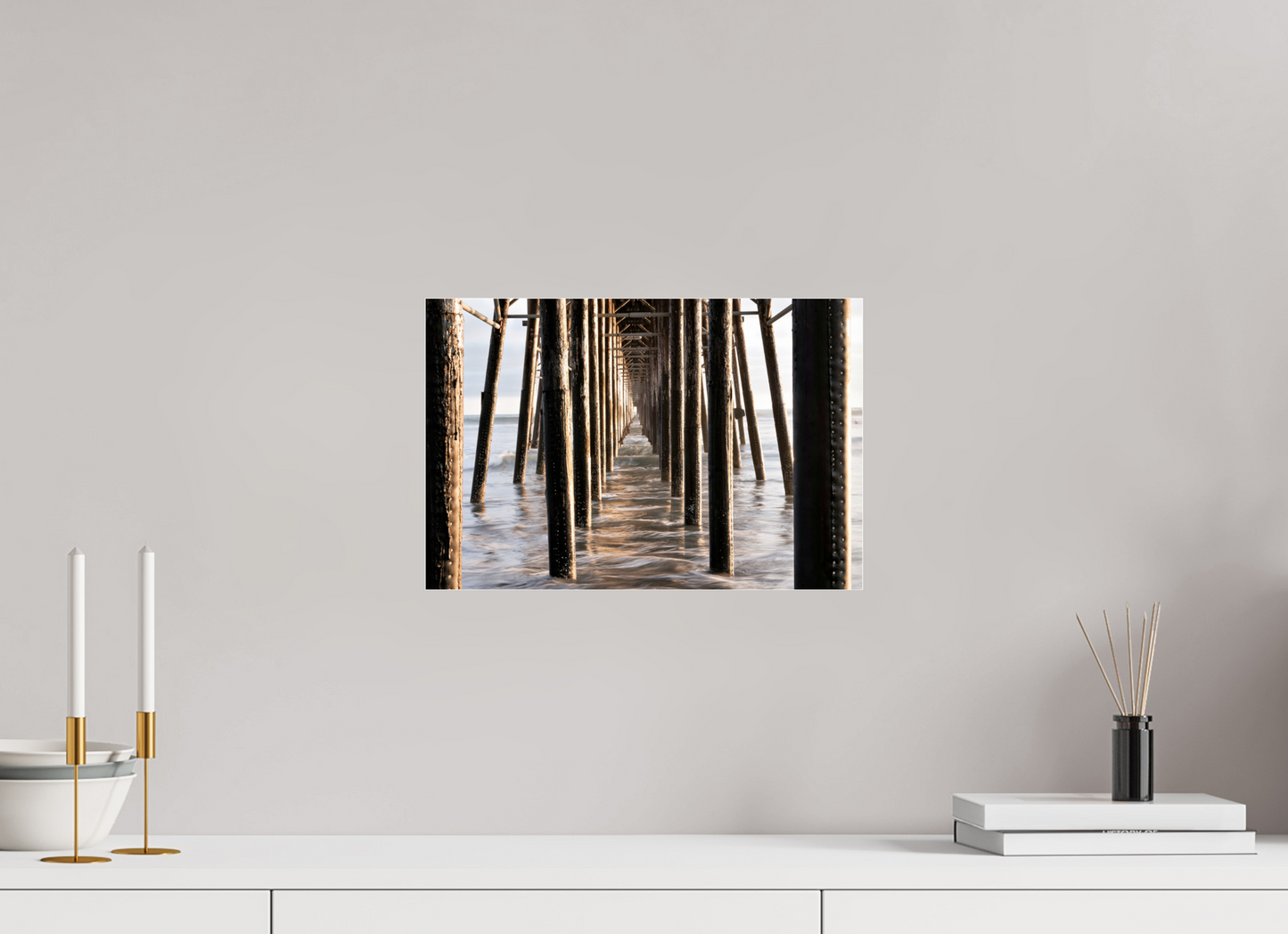 15 x 10″, Photo Print Under Acrylic Glass Oceanside Pier 2
