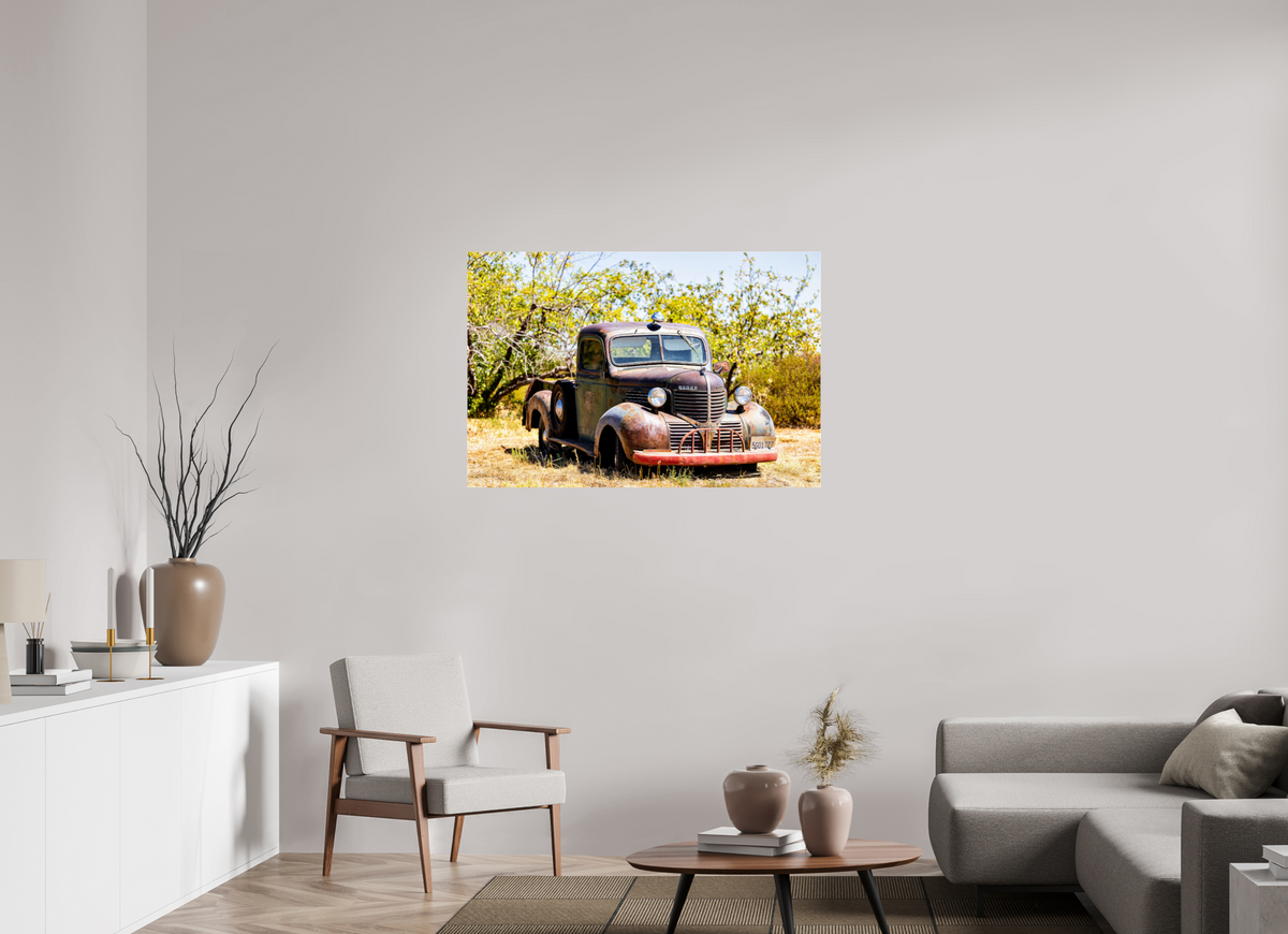 45 x 30″, Photo Print Under Acrylic Glass Dodge Truck