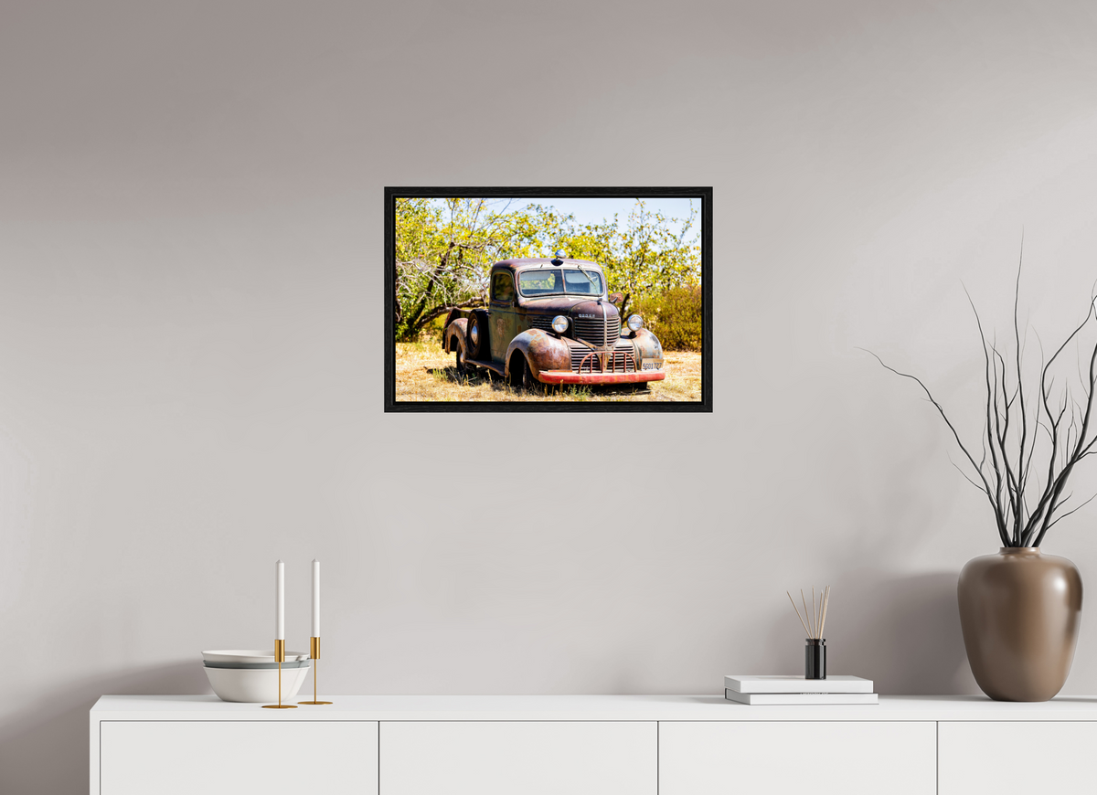 24 x 16″, Floater Frame Dodge Truck