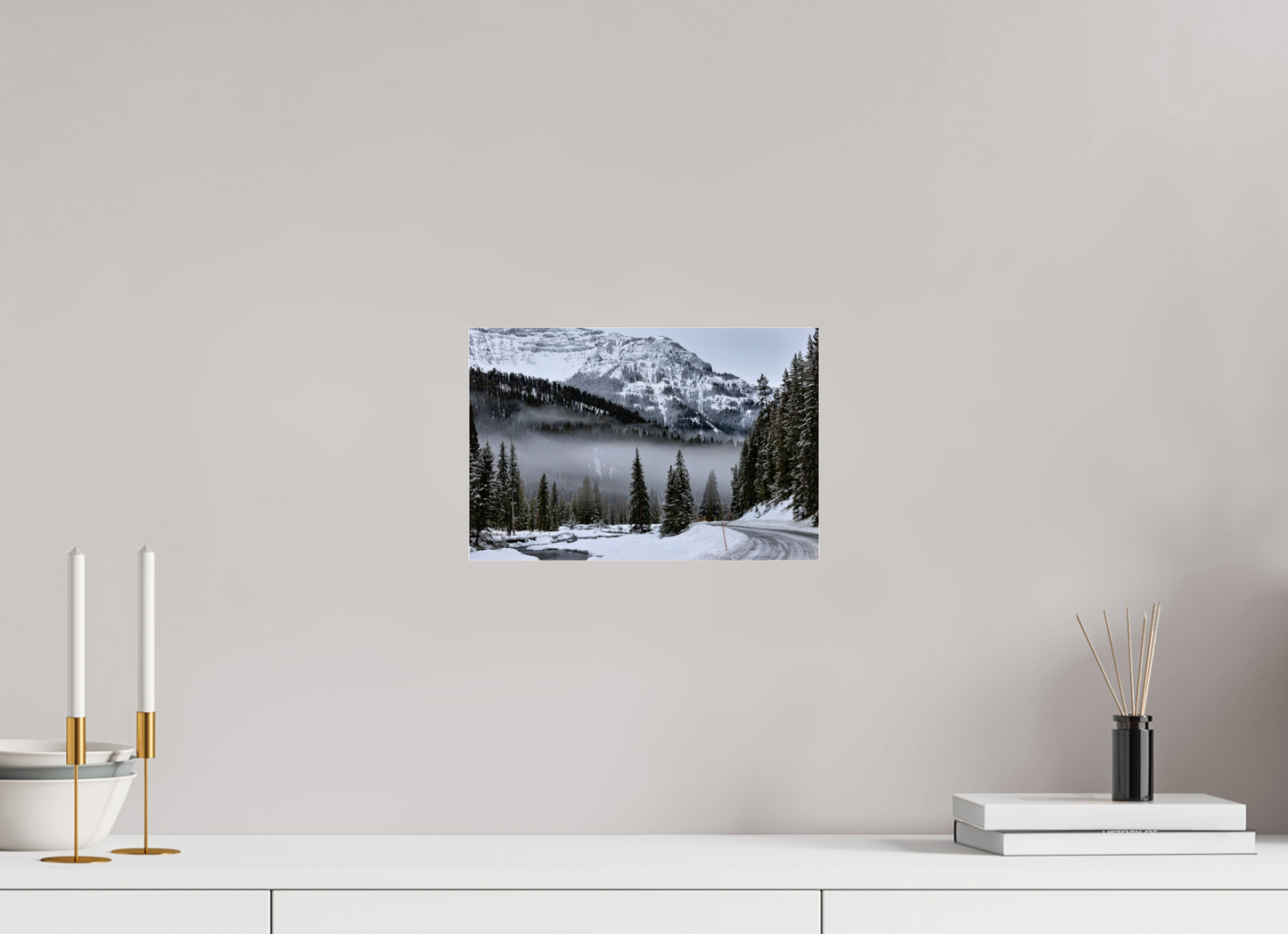 12 x 8″, Photo Print Under Acrylic Glass Mountain Mist