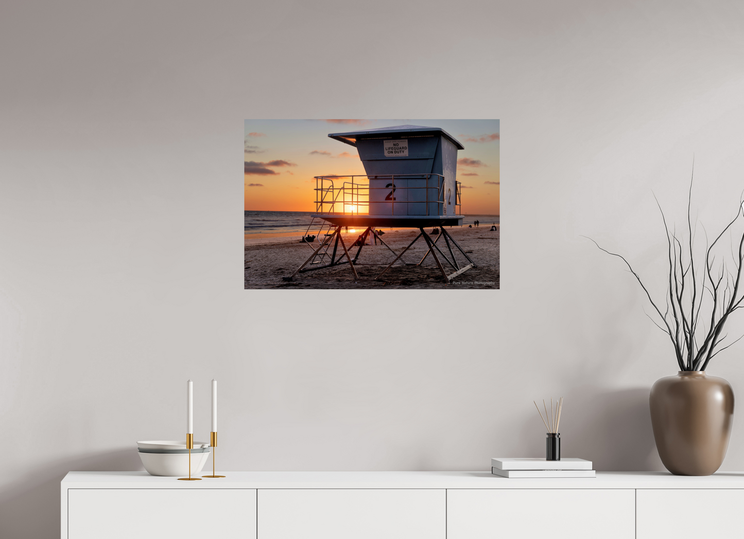 30 x 20″, Photo Print On Fuji Crystal DP II Life Guard Tower 1