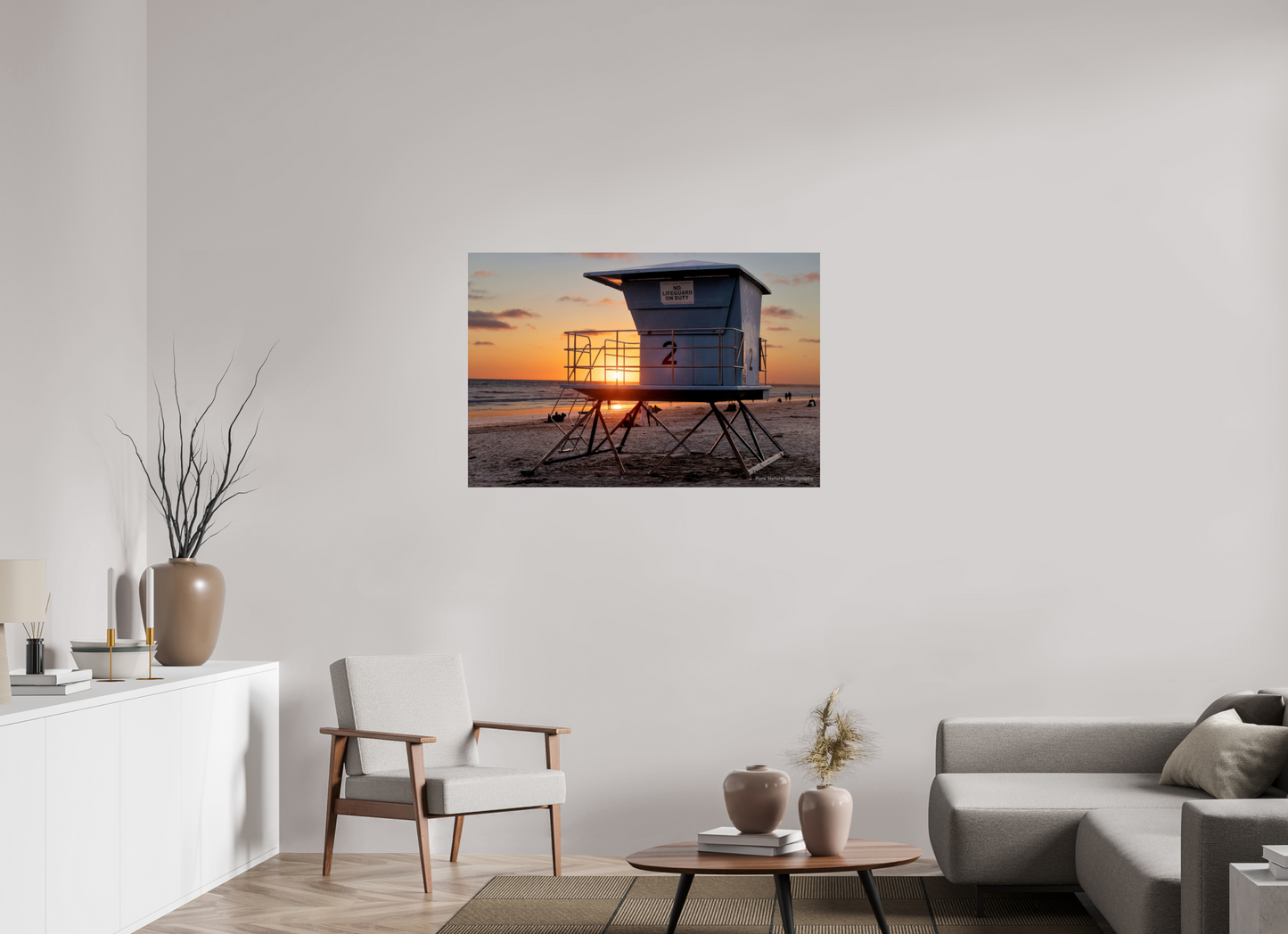45 x 30″, Photo Print On Fuji Crystal DP II Life Guard Tower 1