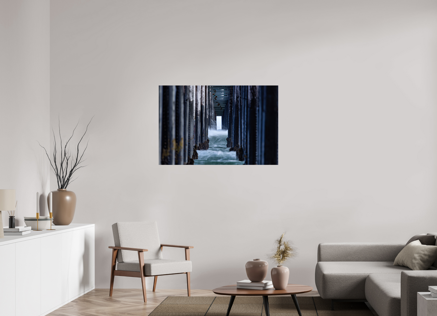 45 x 30″, Photo Print On Fuji Crystal DP II Oceanside Pier 1