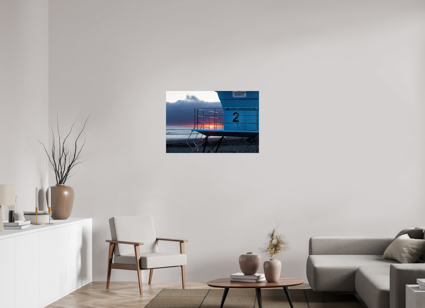 36 x 24″, Photo Print On Fuji Crystal DP II Life Guard Tower 2