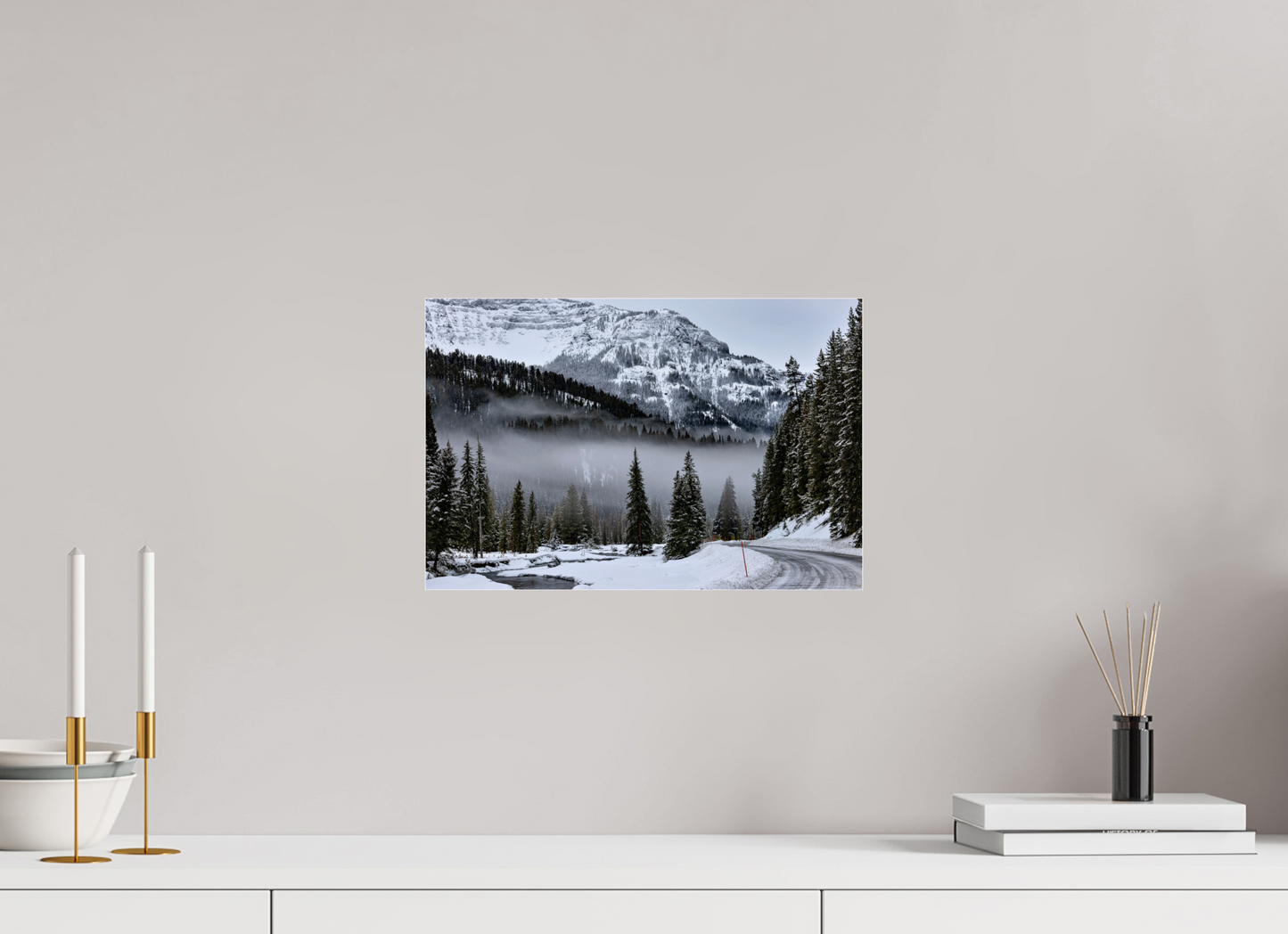 15 x 10″, Photo Print Under Acrylic Glass Mountain Mist