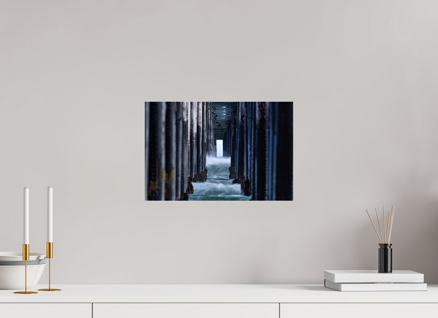 15 x 10″, Photo Print Under Acrylic Glass Oceanside Pier 1