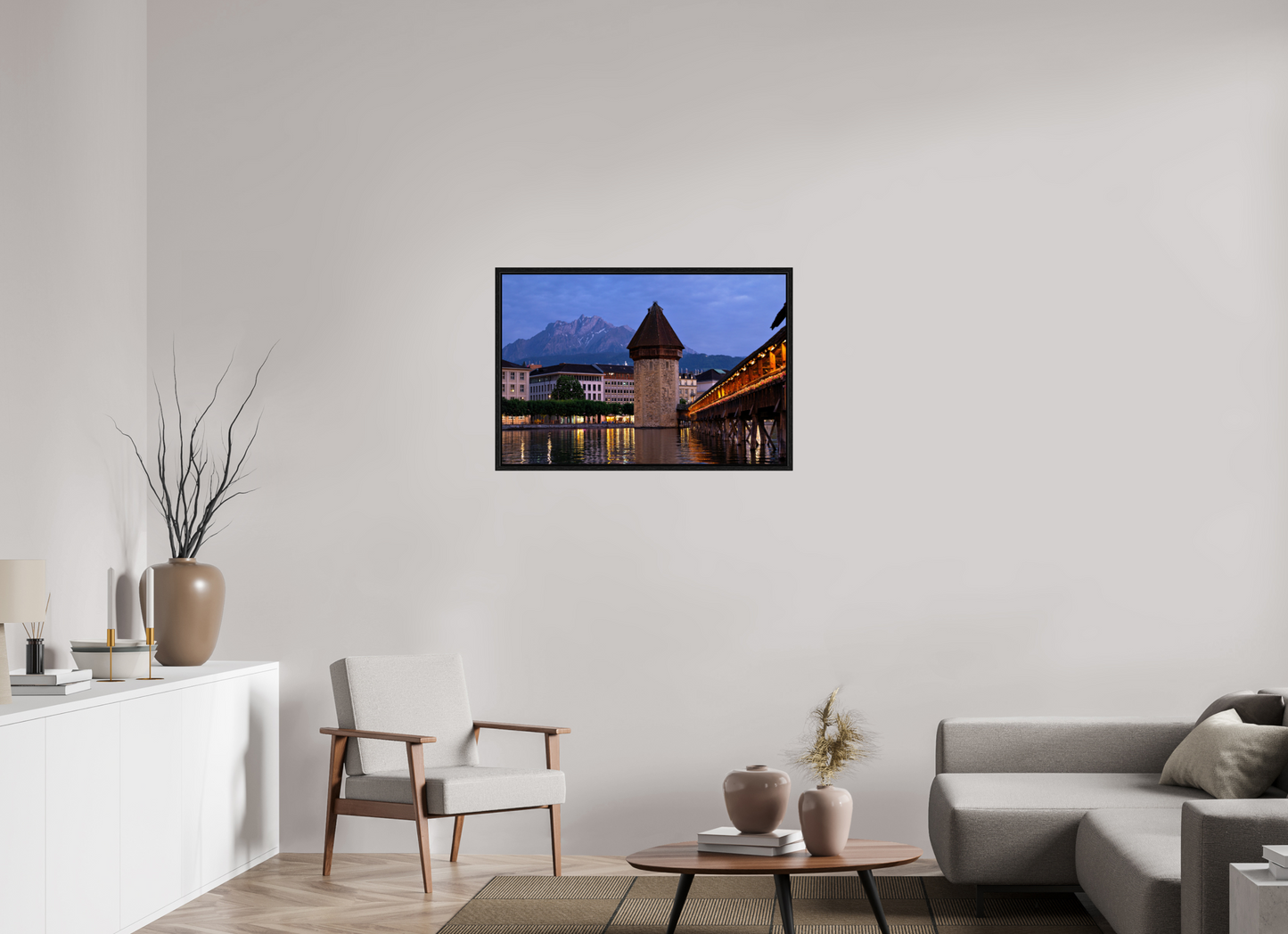 36 x 24″, Floater Frame Chappel Bridge