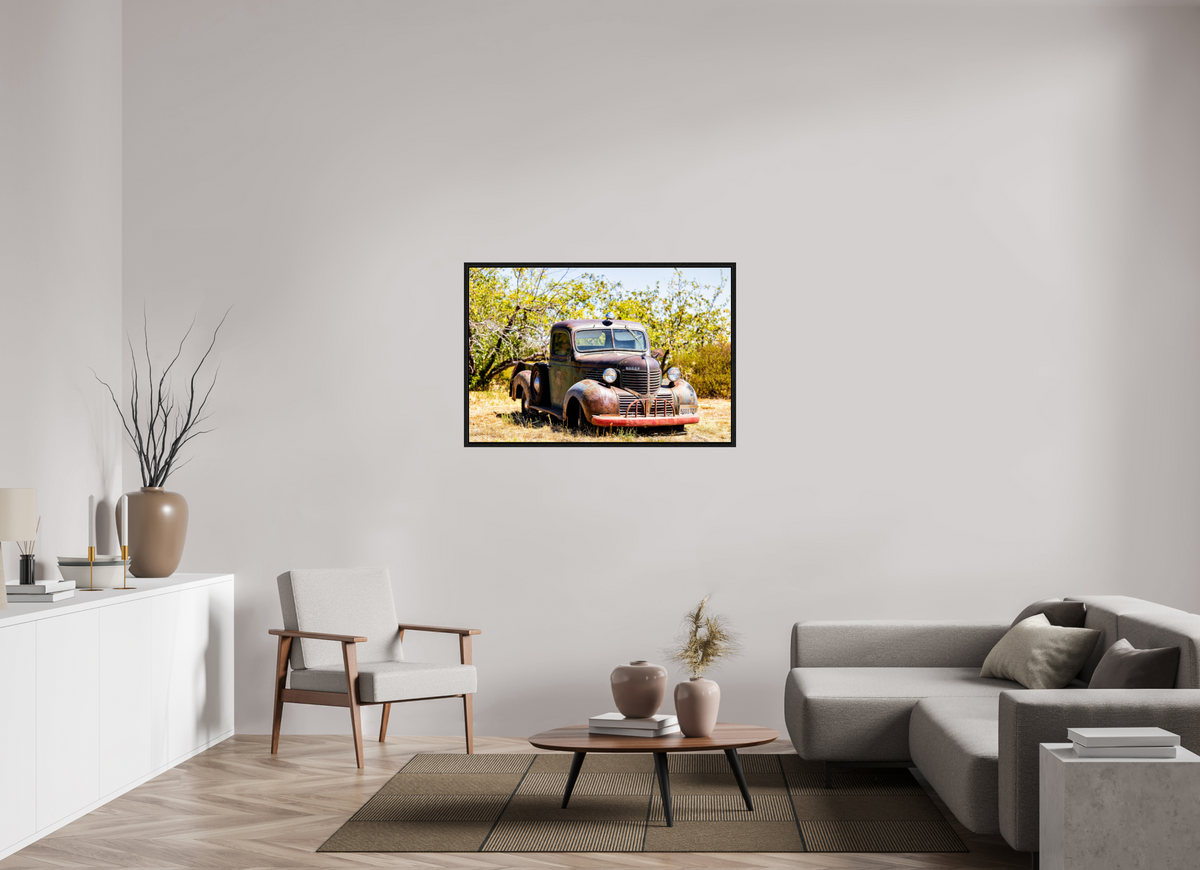 45 x 30″, Floater Frame Dodge Truck