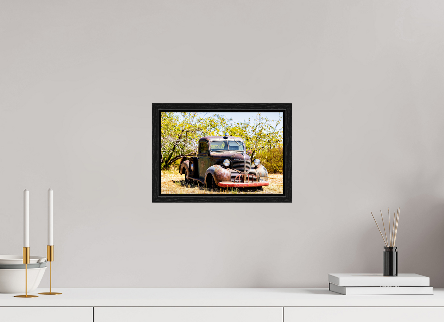 12 x 8″, Floater Frame Dodge Truck